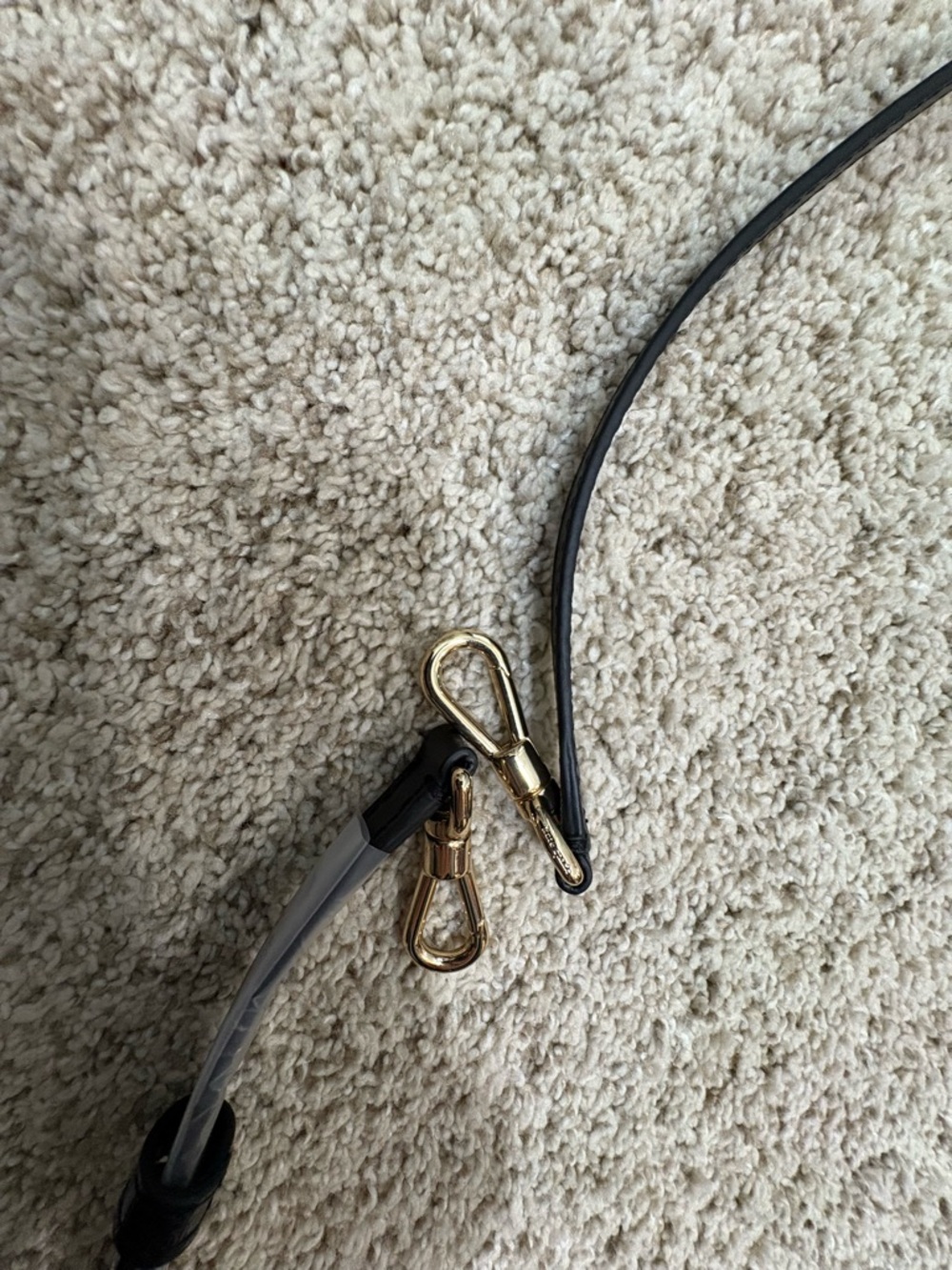 Kate spade Black Crossbody Strap with Gold Hardware